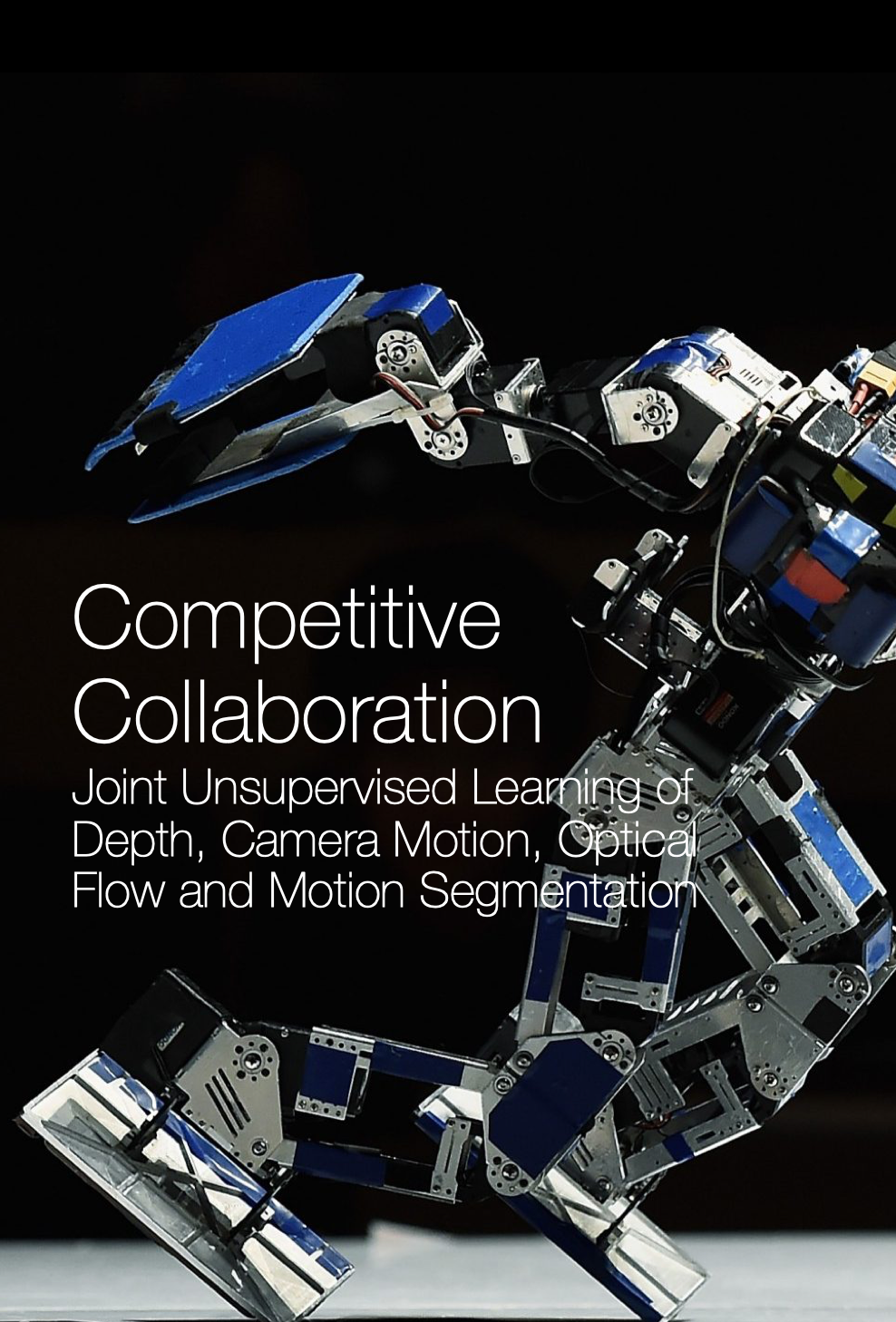 Competitive Collaboration: Joint Unsupervised Learning of Depth, Camera Motion, Optical Flow and Motion Segmentation